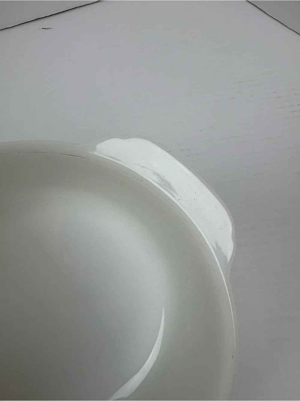 Vintage Anchor Hocking Fire King Glass Dish 447 Milk White 1.5 Quart Made in USA